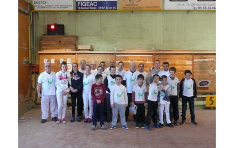 Championnat départemental du Lot tir salle Figeac 15 novembre 2015