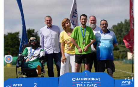 Matthias champion de france en Para-tir à l'arc